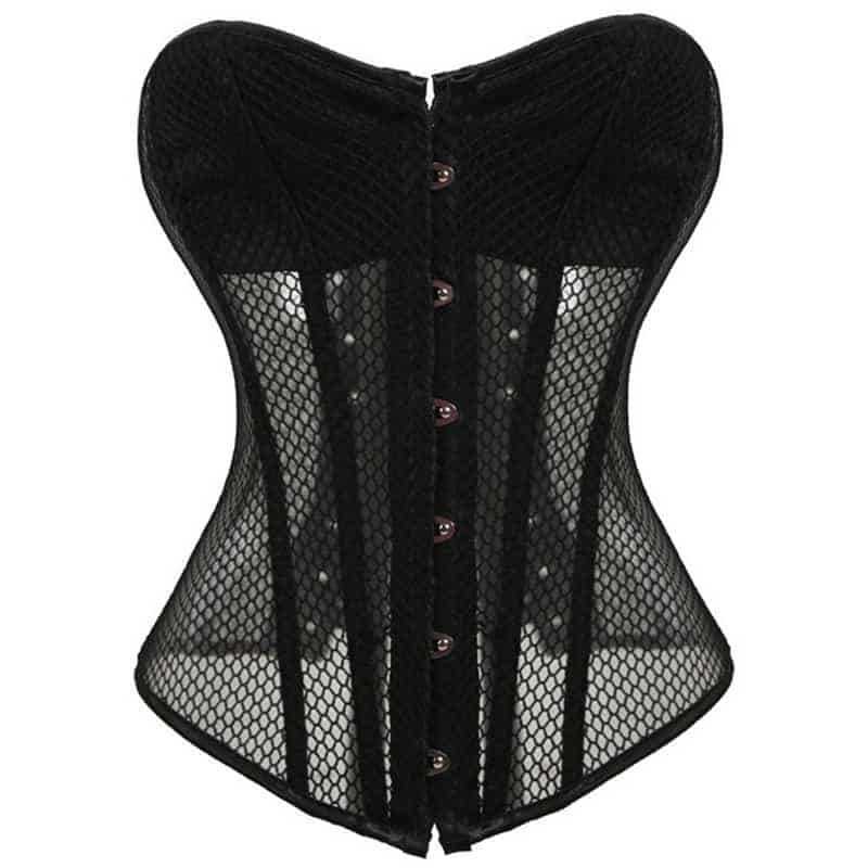 black corset top plus size