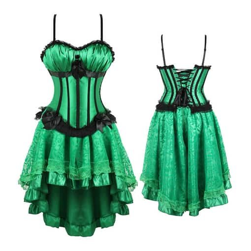 Emerald Green Bustier Dress Plus Size
