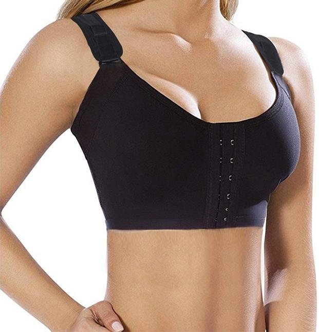 Front Close Bra for Women Seamless Wirefree Post Surgery Padded Support  Wirefree Bra Comfortable T-Shirt Shapewear Bra