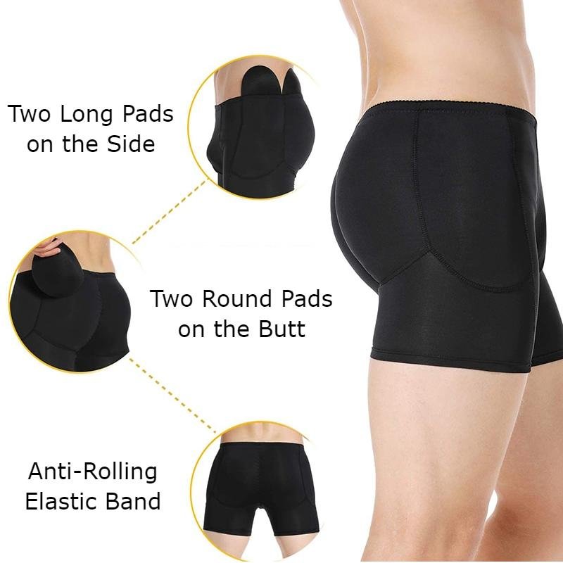 Joe Boxer Plus Size Butt Lifter Boxer Shaper With Padded Seamless