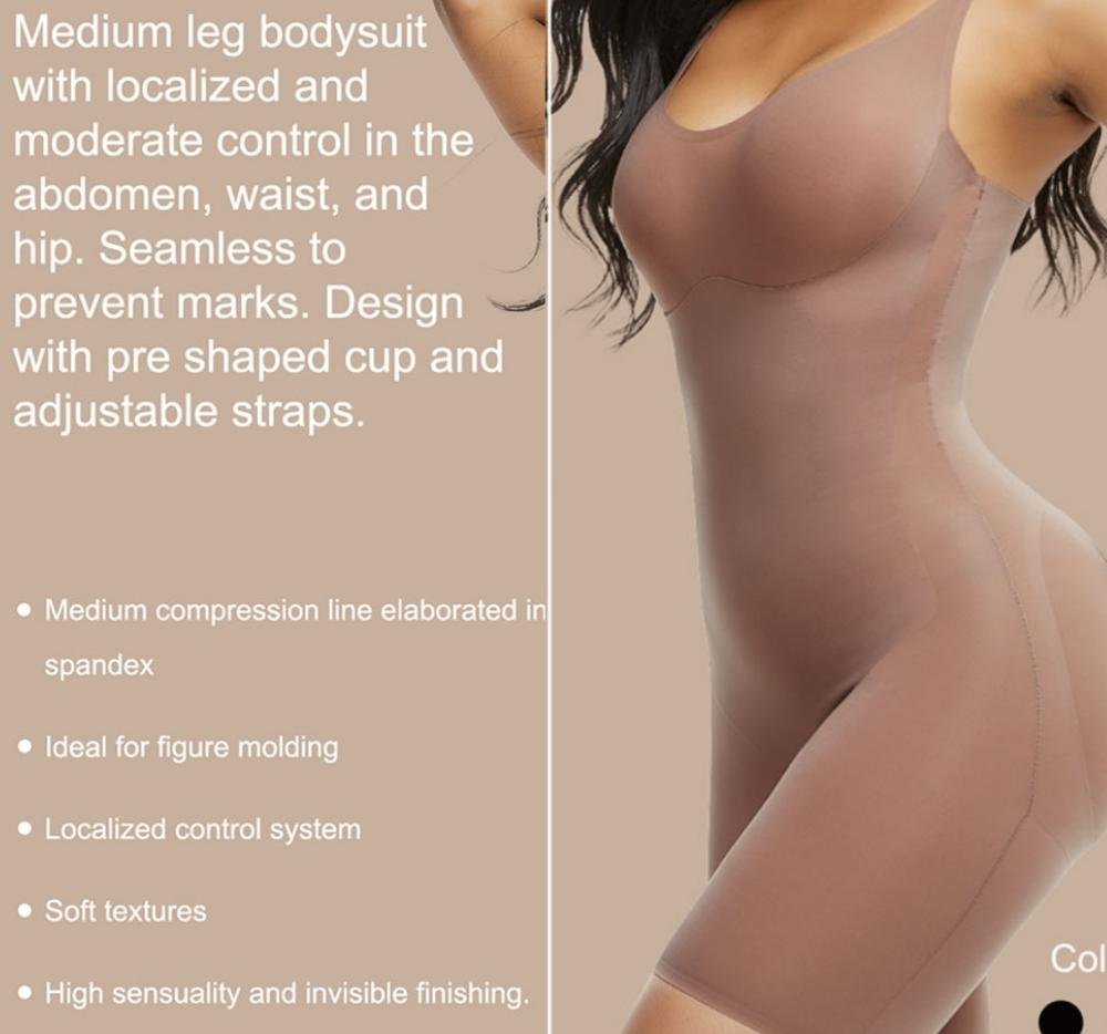 Maxbell Full Body Shaper Women Tummy Control Shapewear Bodysuit