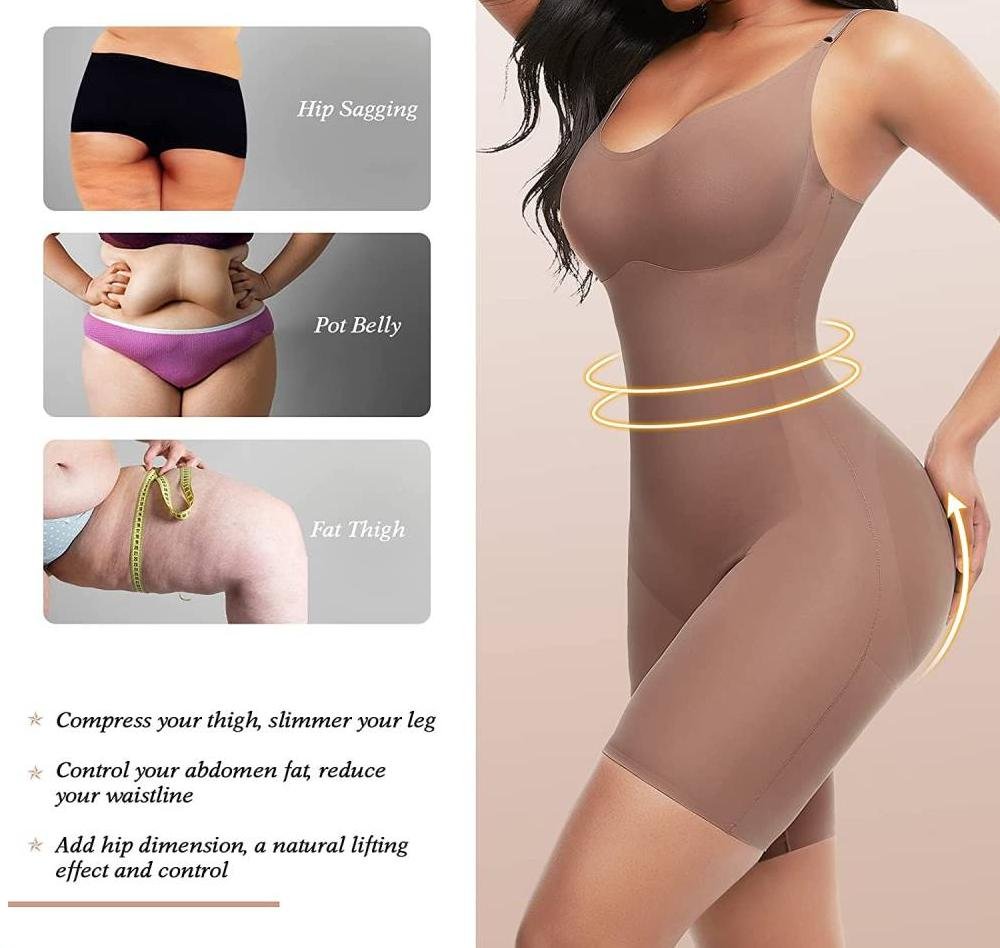 Maxbell Full Body Shaper Women Tummy Control Shapewear Bodysuit Coffee XL  2XL at Rs 1566.00, Ladies Body Shaper