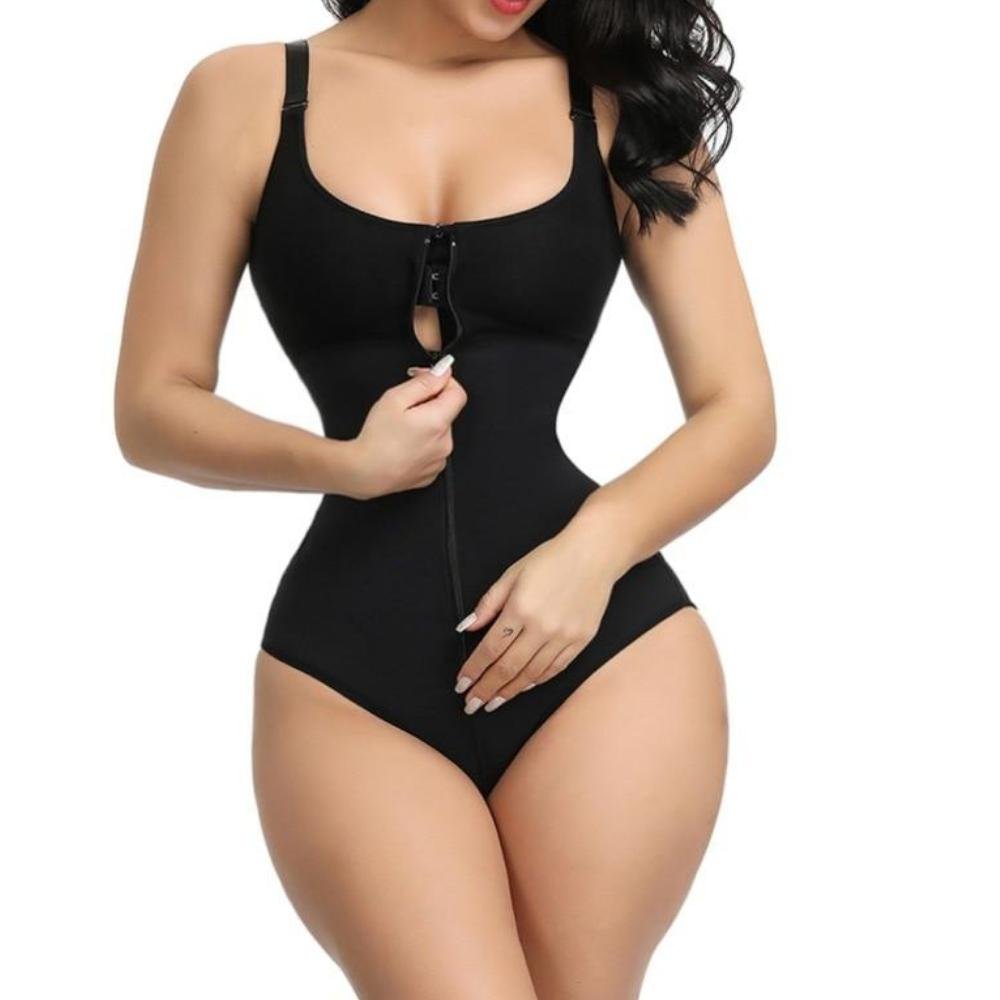 High Back Body Suit Off Center Front Hook and Eye Closure Panty Length With  Sleeves (BB11)