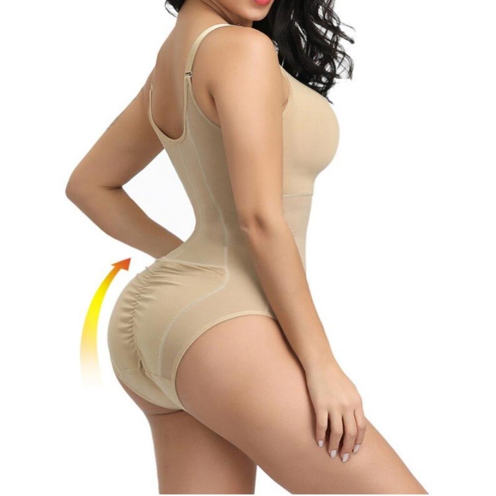 Underwear Body Suit For Women Seamless Gusset Opening With Hooks