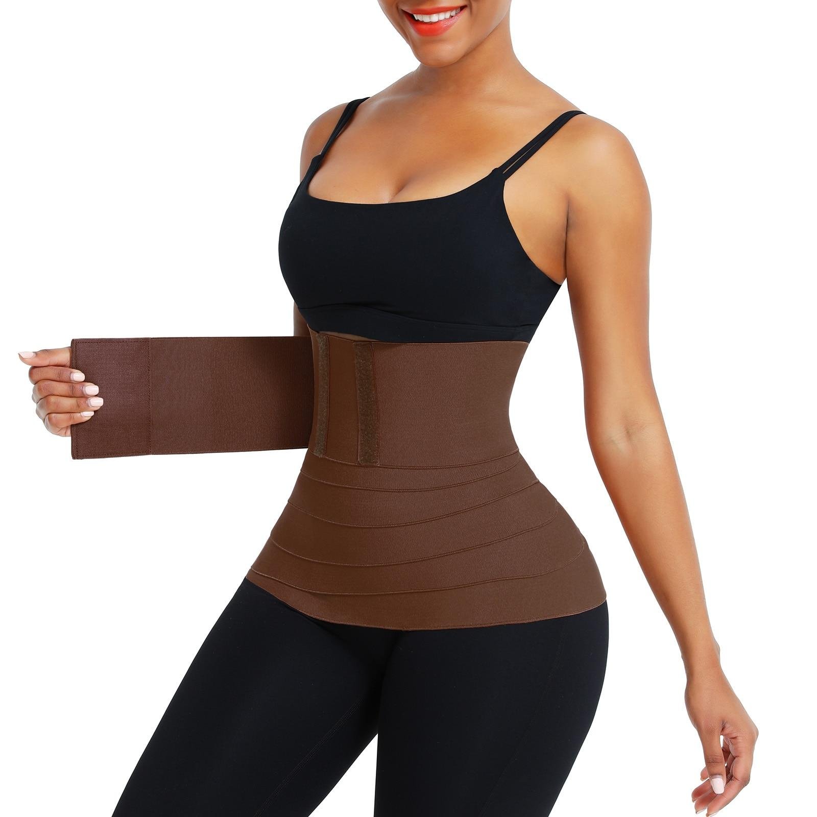 Upgrade Bandage Waist Trainer, Snatch Me Up Bandage Wrap, Invisible Waist  Trainer,Plus Size, with 5 segmented Velcro (3M, 10CM Width) at   Women's Clothing store