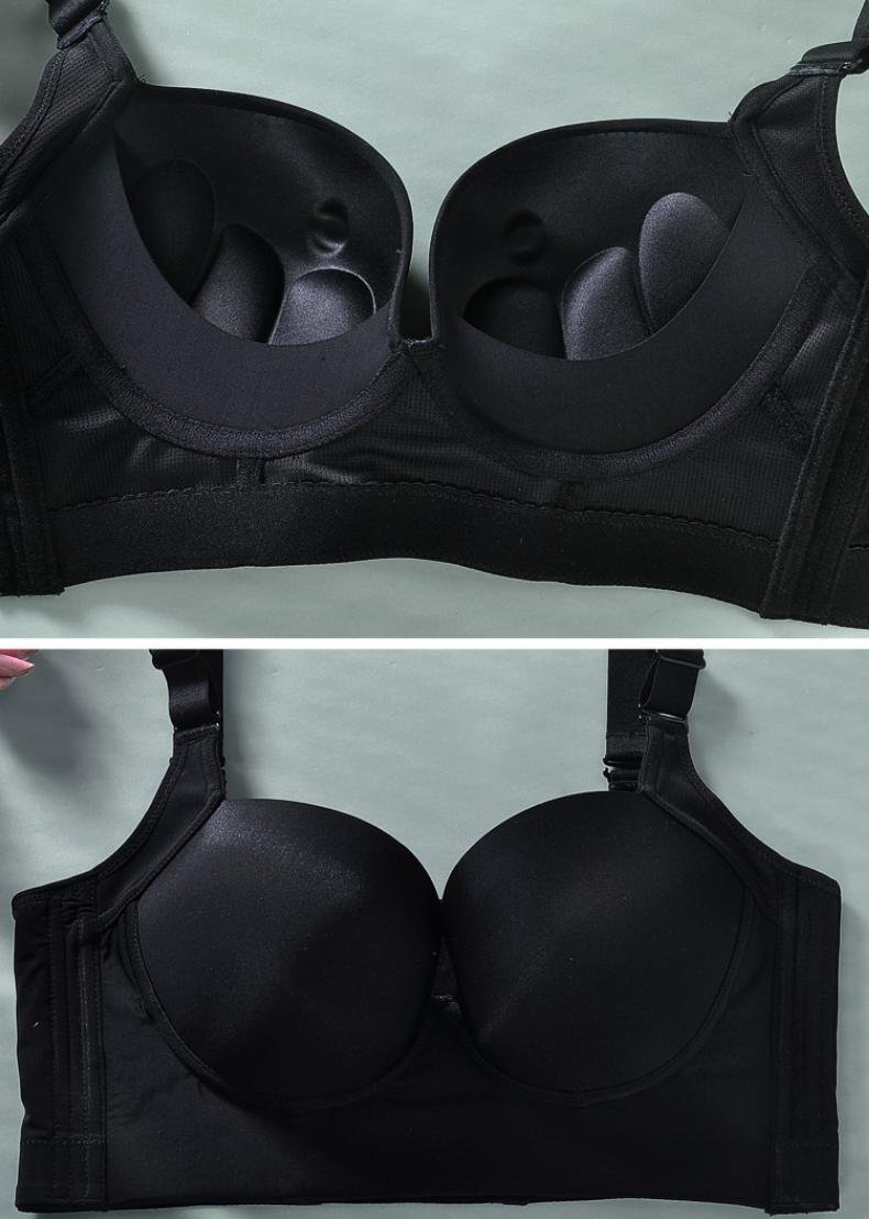 Deep Cup Bra Hides Back Fat,Fashion Deep Cup Bra Bra with Shapewear  Incorporated,Cover Back Fat Bras for Women (Black,46D) : :  Clothing, Shoes & Accessories